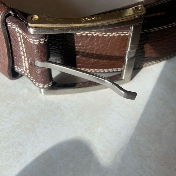 DKNY Genuine Leather Belt Men’s size40 - Picture 1 of 7